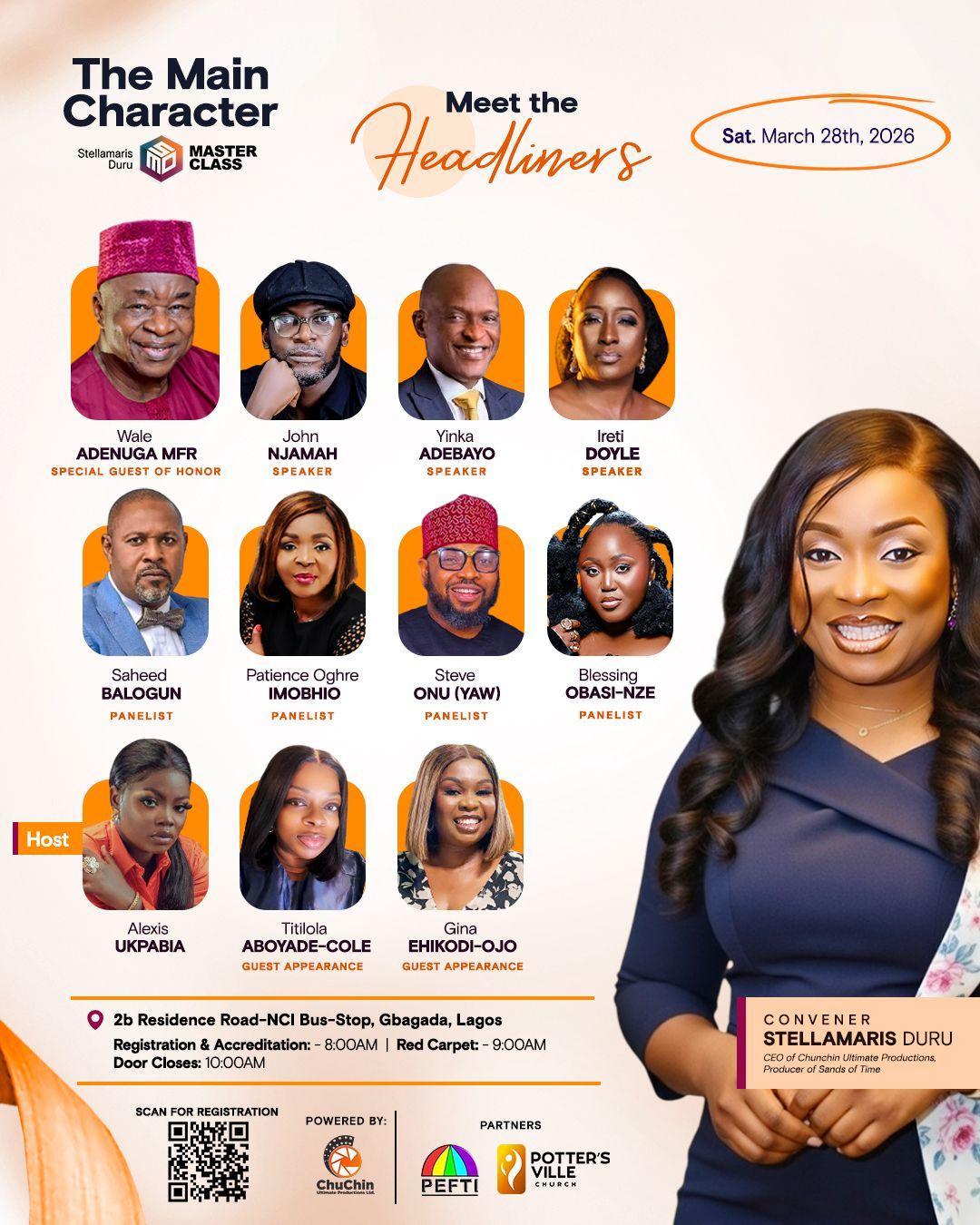 The Main Character — Meet the Headliners flyer