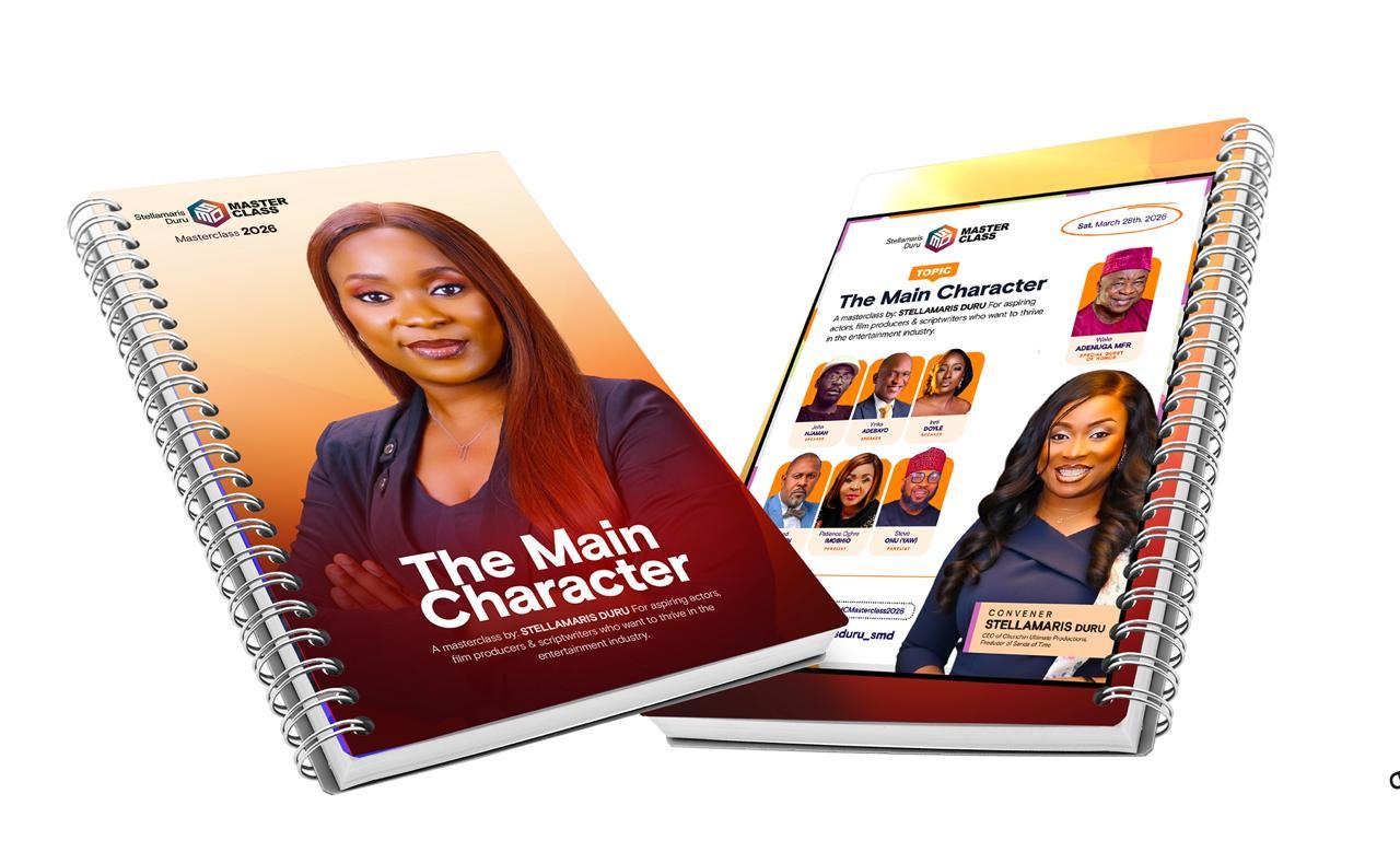 The Main Character masterclass journal and program mockup